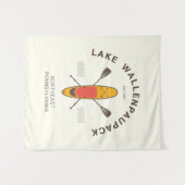 レイクウォーレンパウパックペンシルバニアパドルボーディング タペストリー (正面(横))