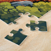 レイクエイブゼドイツトラベルアートヴィンテージ ジグソーパズル (側面)