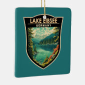 レイクエイブゼドイツトラベルアートヴィンテージ セラミックオーナメント (右)