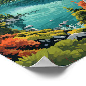 レイクエイブゼドイツトラベルアートヴィンテージ ポスター (角)