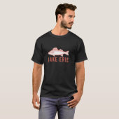 レイクエリーオハイオワレー魚釣り長袖Tシャツ Tシャツ (正面フル)