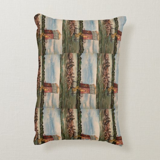 レイクエリーコーズウェイ、サンダスキーオハイオピロー アクセントクッション (裏面(縦))