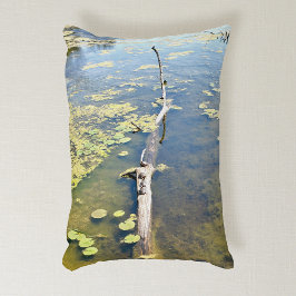 レイクエリーメトロパークタートルログ水平 アクセントクッション