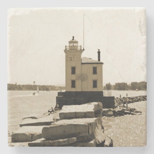 レイクエリーライトハウス ストーンコースター (正面)