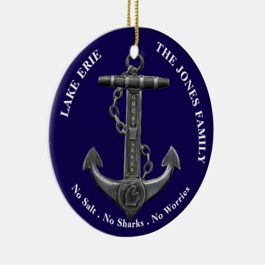 レイクエリー愛国的動揺していかり航海の セラミックオーナメント (右)