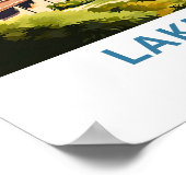 レイクオルタイタリアトラベルプリント ポスター (角)