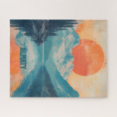 レイクカインディアルマティカザフスタンレトロ旅行 ジグソーパズル (横)