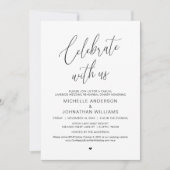 レイクカジュアルサモダンイのリハ結婚ーサルディナー 招待状 (正面)