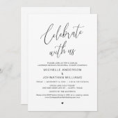 レイクカジュアルサモダンイのリハ結婚ーサルディナー 招待状 (正面/裏面)