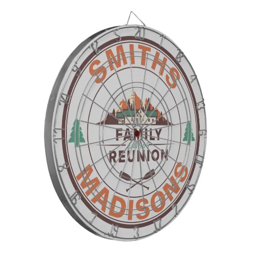 レイクカスタマイズハウスファミリー懇親会ロゴ ダーツボード (正面左)