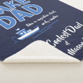 レイクカッコいいパパカスタムギフト シェルパブランケット (3/4)