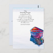 レイクカヌセレニティ祈りの言葉ハガキ ポストカード (正面/裏面)