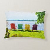 レイクカラフルサイドアディロンダックチェアアクセント枕 アクセントクッション (裏面)