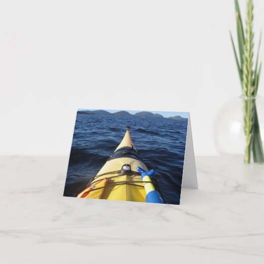 レイクカードにカヤック空白のを カード (正面)