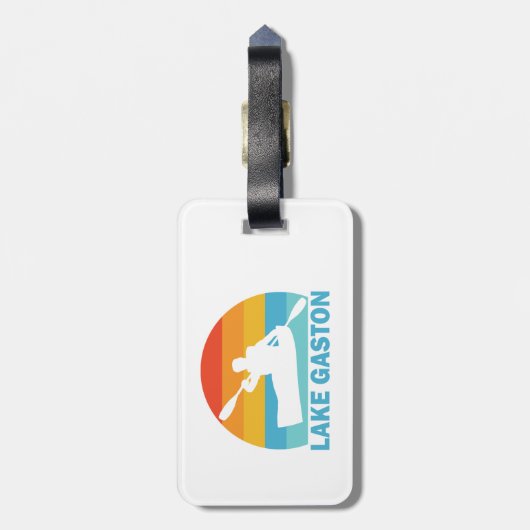 レイクガストンノースカロライナバージニアカヤック ラゲッジタグ (裏面縦)