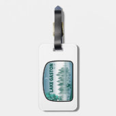 レイクガストンノースカロライナバージニアディアー ラゲッジタグ (裏面縦)