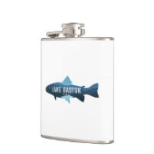 レイクガストンノースカロライナ州バージニアフィッシュ フラスク (左)