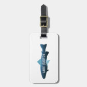 レイクガストンノースカロライナ州バージニアフィッシュ ラゲッジタグ (正面縦)