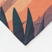 レイクガルダイタリアトラベルアートヴィンテージ フリースブランケット (角)