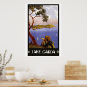レイクガルダイタリアヴィンテージトラベル ポスター (キッチン)