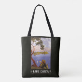 レイクガルダイタリアヴィンテージ旅行バッグ トートバッグ (裏面)