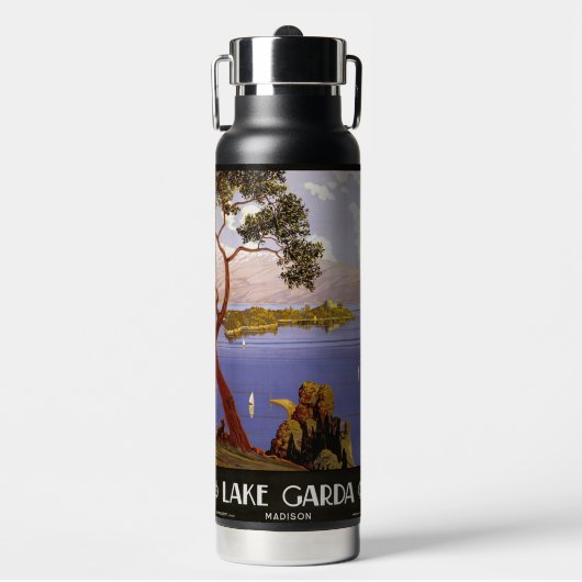 レイクガルダイタリア名前をカスタムする ウォーターボトル (正面)