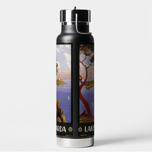 レイクガルダイタリア名前をカスタムする ウォーターボトル (左面)