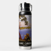 レイクガルダイタリア名前をカスタムする ウォーターボトル (背面)