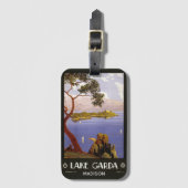 レイクガルダイタリア名前をカスタムする ラゲッジタグ (正面縦)