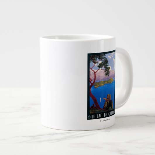 レイクガルダトラベルの宣伝ポスター ジャンボコーヒーマグカップ (正面右)