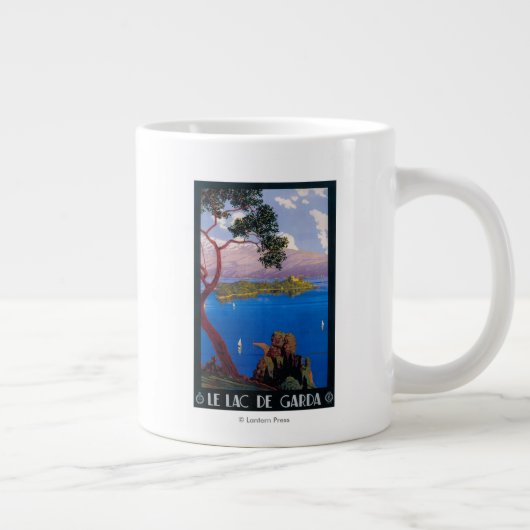 レイクガルダトラベルの宣伝ポスター ジャンボコーヒーマグカップ (右)