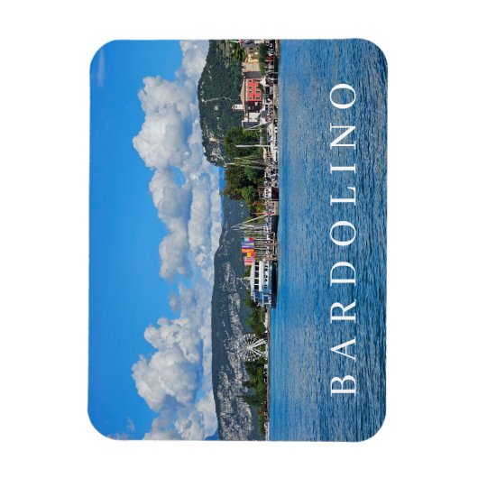 レイクガルダバルドリノパノラミックビュー冷蔵庫用マグネット マグネット (縦)