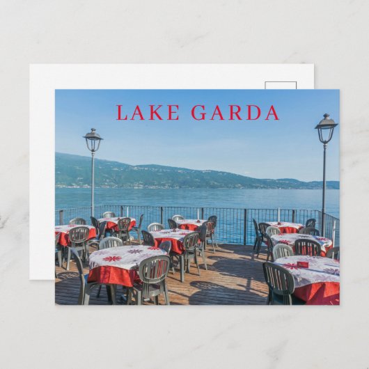レイクガルダレイクサイドレストランビューポストカード ポストカード (正面/裏面)