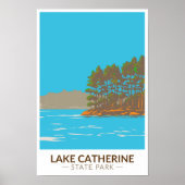 レイクキャサリン州パークアーカンソーヴィンテージ ポスター (正面)