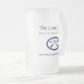 レイクキャビンコテージハウスピントビール フロストグラスビールジョッキ (正面右)