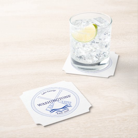 レイクキャビンビールソーダドリンクボトルコースター ペーパーコースター (インサイチュ)