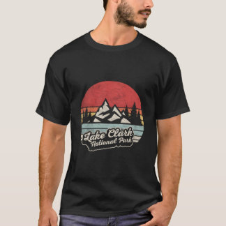 レイククラーク国立公園マップ Tシャツ
