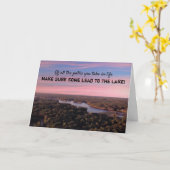 レイクグリーティングカードに向かう カード (黄色い花)