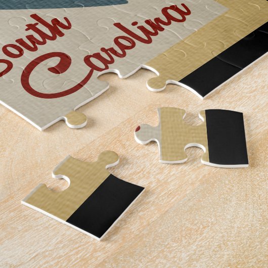 レイクケオウィーフィッシュヴィンテージ旅行 ジグソーパズル (側面)