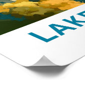 レイクコモイタリアトラベルプリント ポスター (角)