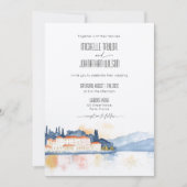 レイクコモイタリアマンションデスティネーションウェディング 招待状 (正面)