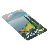 レイクコモイタリアヴィンテージスタイル旅行ポスター マグネット (右側)