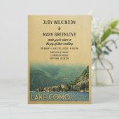 レイクコモ結婚式招待状メナッジオイタリア 招待状 (スタンド正面)
