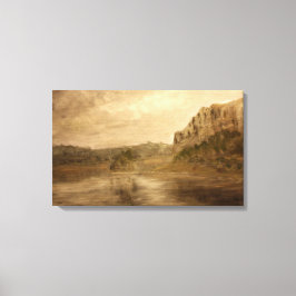 レイクサイドの風景 キャンバスプリント