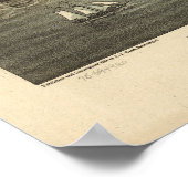 レイクサイドオハイオ1884アンティークパノラママップ ポスター (角)