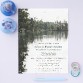 レイクサイドキャンピングファミリー懇親会ジャンボリーバーベキュー チラシ (シングル)