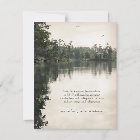 レイクサイドキャンピングファミリー懇親会ジャンボリーバーベキュー 招待状 (裏面)