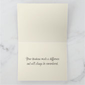 レイクサイドスイングinロマンチックな水のカラーガーデン カード (内部)