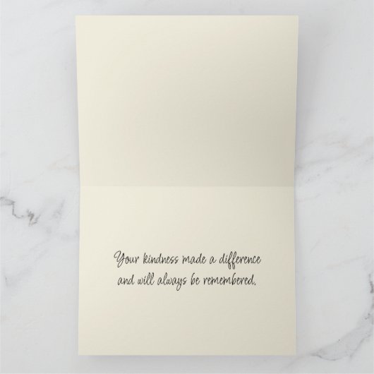 レイクサイドスイングinロマンチックな水のカラーガーデン カード (内部)