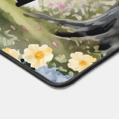 レイクサイドスイングinロマンチックな水のカラーガーデン デスクマット (コーナー)